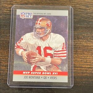 Joe Montana MVP Super Bowl XVI  - NFL PRO SET  1990